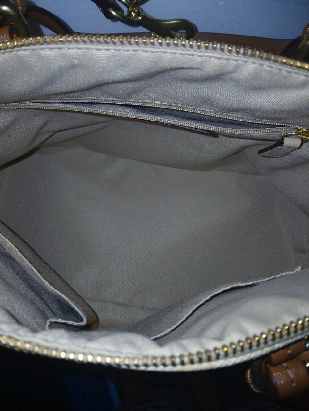 Coach Beige Signature Canvas Dome Satchel with Brown Leather Wallet - Picture 9 of 9